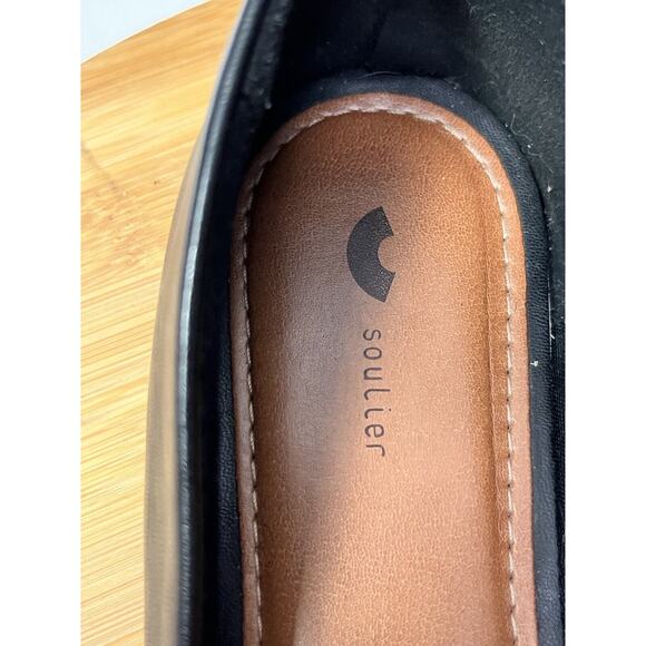 Souliers Leather Black Ballet Flats Womens EU 37 US 6 Brazilian made Slip on - Picture 5 of 8